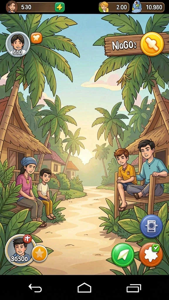 peniti4d - Antarmuka yang menarik dengan grafik penuh warna.